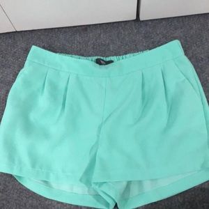 Teal dress shorts